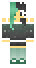 Black  turquoise girl - skin do Minecrafta, skiny do Minecraft, skin do Minecraft, Minecraft skin, Minecraft skins - Black  turquoise girl