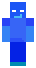 Poka¿ przód skina do Minecrafta Blue Boy od przodu