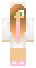 Poka¿ przód skina do Minecrafta Bunny Girl od przodu