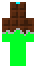 Poka¿ ty³ skina do Minecrafta Chocolate skin od ty³u