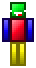 Poka¿ przód skina do Minecrafta Color drep D od przodu