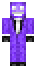 Fioletowy umiechnity gociu stworek - skin do Minecrafta, skiny do Minecraft, skin do Minecraft, Minecraft skin, Minecraft skins - Fioletowy umiechnity gociu, to po angielsku inaczej violet purple smiley dude guy creature - ten stworek zdecydowanie umili czas wszystkim graczom przez swoje fioletowe, ciekawe barwy