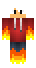 Poka¿ przód skina do Minecrafta FireBoy od przodu