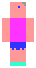 Poka¿ przód skina do Minecrafta Girl od przodu
