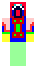 Poka¿ przód skina do Minecrafta kolorowy john od przodu
