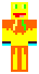Pan Toffinek - skin do Minecrafta, skiny do Minecraft, skin do Minecraft, Minecraft skin, Minecraft skins - Jest pomaraczowo ty i ma szelki oraz niebieskie rkawiczki.