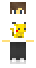 Poka¿ przód skina do Minecrafta Pikachu Boy od przodu