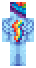 Poka¿ ty³ skina do Minecrafta RainbowDash od ty³u