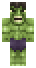 Poka¿ przód skina do Minecrafta the hulk od przodu