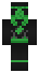 Poka¿ ty³ skina do Minecrafta zielony ninja od ty³u
