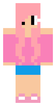 Dziewczyna w pełnym różu, to pozycja idealna dla wszystkich lubiących róż dziewczyn, grających w Minecrafta i chcących poczuć różowy klimat w trakcie gry w Minecraft