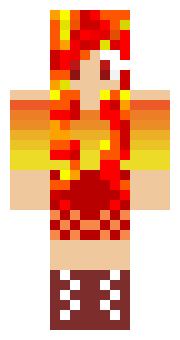 Ognista Dziewczyna, to inaczej po angielsku Fire Girl - doskonały, interesujący skin do gry Minecraft. Polecamy dosłownie wszystkim graczom.