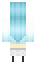 Pokaż tył skina do Minecrafta Cute Kawaii Blue Girl od tyłu