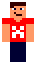 DJtomek - skin do Minecrafta, skiny do Minecraft, skin do Minecraft, Minecraft skin, Minecraft skins - Ma czerwoną koszulkę z kriperem, ma słuchawki na głowie i czarne buty.
