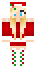 Pokaż przód skina do Minecrafta Dziewczyna Świętego Mikołaja Santa Claus Girl od przodu