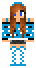 niebieski tygrys - skin do Minecrafta, skiny do Minecraft, skin do Minecraft, Minecraft skin, Minecraft skins - niebieski tygrys