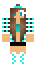 pani ziomusiowa - skin do Minecrafta, skiny do Minecraft, skin do Minecraft, Minecraft skin, Minecraft skins - niebiesko czarna