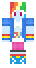 Pokaż przód skina do Minecrafta Rainbow Dash Equestria Girls od przodu