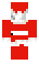 Pokaż tył skina do Minecrafta Święty Mikołaj Santa Claus od tyłu