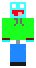 Tomo - skin do Minecrafta, skiny do Minecraft, skin do Minecraft, Minecraft skin, Minecraft skins - Skin wyglda bardzo fajnie jest niebieski ma zielon bluz i dinsy.