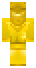 Pokaż tył skina do Minecrafta Złoty Stwór Stworek Golden Creature od tyłu